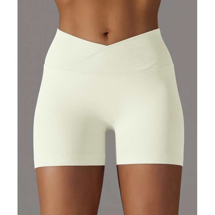 Шорти безшовні з V-подібним поясом SHORTS PUSH-UP Double model 46 (Crema) Шорти безшовні з V-подібним поясом SHORTS PUSH-UP Double model 46 (Crema)